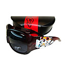 nuevo diseño de gafas de sol de moda del tatuaje + paño de limpieza libre y estuche duro - marco de café oscuro con el patrón de colores dsco2208 crán