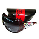 nuevo diseño de gafas de sol de moda del tatuaje + paño de limpieza libre y estuche duro - marco de acedera con el patrón cráneo dsco2213-0479-11.13-3