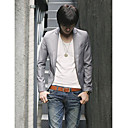 Men's Grey 1-Button Wool Leasure Suit (LGT1110-3)