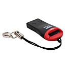 USB 2.0 SDHC MicroSD/TF/M2 Card Reader with Strap