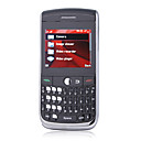 8.900 dual band qwerty carta tri tastiera coperchio metallico touch screen del telefono cellulare nero (2GB TF card) (sz04581079)