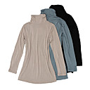 Crinkle Standup Collar Basic Jersey Tunic Women's Top (8501AK001-0722)