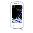 N98 Dual Card Dual Camera Quad Band TV Function 3.6 Inch Flat Touch Screen Cell Phone White(SZ00720456)