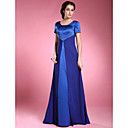A-line Scoop Floor-length Satin And Chiffon Mother of the Bride Dress