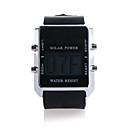 Silikon-Band LED Fashion Armbanduhr - Schwarz (1 * CR2016)