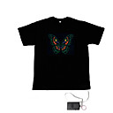 som e música activado el visualizador dançarino vu espectro t-shirt (4 * AAA)