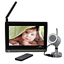 7 polegadas wireless 2.4g monitor do bebê e 1 noite x câmera sem fio visão com controlo remoto wrc860 + 709 (sfa346)
