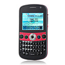 C9000 teclado qwerty quad band dual cartão dual bluetooth câmera celular tv fm preto (2GB TF) (sz05151018)