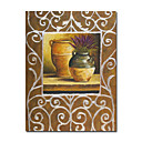 Stretched Handmade Floral Painting (0192-YCF102285)