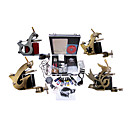 Livraison gratuite Kit Professionnel TATTOO MACHINE série complète avec 4 mitrailleuses tatouage (0359-02.07-B010)