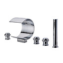 Badewanne Armaturen  /  Zwei Griffe  /  Wasserfall - MAIDENHEAD