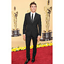 2010 Oscar Zac Efron Einreiher Taste 2 Mitte-entlüftet Bräutigam Verschleiß / Smoking / Herrenanzug Jacke und Hose