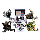 Free Shipping Professional Tattoo Machine Kit Completed Set With 4 Tattoo Gun Machines(0359-03.17-C088)