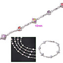 platine comme bracelet cz zircon cubique (0292-d1y1385-A110)