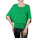 Half Bat Sleeves Round Neckline Women's Sweaters(1001BC030-0736)