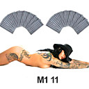 50 Pcs Sterilized Size 11 Single Stack Magnum  (M1) Tattoo Needles