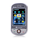 tv9000 doppia scheda quad band funzione tv a schermo piatto touch argento telefono cellulare (2GB TF card) (sz00720725)