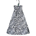 Bead A-line Halter Animal Patterns Women's Dresses(1801BC002-0857)