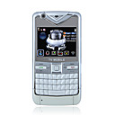 W9000 WIFI Quad Band Dual Card TV JAVA Dual Camera Flashlight QWERTY Keypad Bar Cell Phone Silver (2GB TF Card)