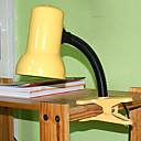 Table Light with Clip in Yellow and Green Color (E27 Bulb Base)