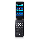 f059tv dual quad band scheda TV ultra sottile funzione di torcia elettrica cellulare flip nero (2GB TF card) (sz04581312)