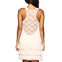 encaje de nuevo en cascada volantes vestido sin mangas escote redondo / vestidos de mujer (ff-1801bd014-0789)