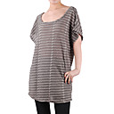 régulière trou manches courtes palangre t-shirts / femmes t-shirts (8502bd006-0736)