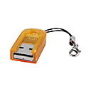 Mini USB 2.0 lector de tarjetas TF (naranja)