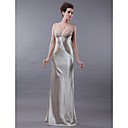 Sheath/  Column Spaghetti Straps Floor-length Elastic Silk-like Satin Chiffon Lace Evening Dress (GYE151)