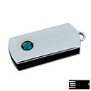 Fashionable Steering Silver Rectangle Jewelry USB Flash Drive - Optional Memory From 2 GB to 16 GB (SMQ4668)