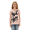 chiodi stampato maniche corte scollo tondo t-shirt / t-shirt donna (ff-8502be002-0736)