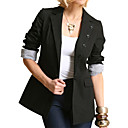 FASHION IDOLS Style / Pockets Neckline Buttons Long Sleeves Blazer / Women's Blazers (FF-0101BE001-0497)