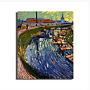 Stretched Canvas Handmade Young Woman with a Red Bow Painting by Vincent Van Gogh 0192-YCF103223