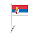 Car Durable Knit Polyester Serbia National Flag