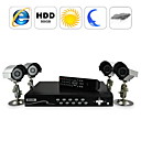 DVR-Kamera-Sicherheitssystem mit 4 ir wasserdichte Kameras und 4-Kanal-DVR (sfa1021)