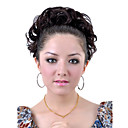 Synthetic Dark Coffee Short Curly Ponytail Wrap Hairpiece
