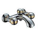 zwei Griffe chrom Wandmontage Badewanne Wasserhahn 0.571-ql-200750c