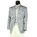 1 Button Non-vented Mandarin Lapel Wool Groom Wear/ Tuxedo/ Men's Suit Jacket and Pants (PMLFXZ0104)