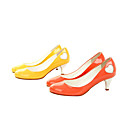 Top-Qualität Lackleder oberen niedrigen Absätzen geschlossen Zehen mit Blume Mode shoe.more Farben a (0985-0097)