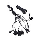 10-in-1 USB / adattatore di alimentazione auto / caricabatterie per telefoni cellulari