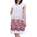 Colorful Dot Patterns Short Sleeves Round Neckline Jersery Maternity Dress / Women's Maternity Wear (FF-1801BG010-0736)