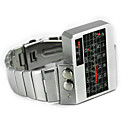 Alfa Centauro - Reloj Pulsera de Correa Metálica y Panel Espacial LED para Hombres