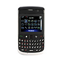 9630WT WIFI Quad Band Dual Card Dual Standby Dual Camera TV JAVA QWERTY Keypad Cell Phone Black(Leather case)