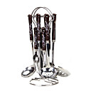 10-pc High Quality Ceramic Handle Kitchen Cookware set (0612-MC-32)