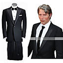 Cannes 2010 Mads Taste 1 Mitte-peak entlüftet Revers tragen Wolle Bräutigam / Smoking / Herrenanzug Jacke und Hose Mikkelsen (pmlfxz0079)