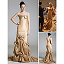 Serena Trumpet/Mermaid Strapless Chapel Train Taffeta Prom/Gossip Girl Fashion Dress (FSH0026)