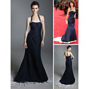 Jeanne Tripplehorn Trumpet/ Mermaid Halter Court Train Satin Emmy/ Evening Dress (FSD0372)