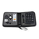portátil de viaje bolsa de cable fácil con 4 piezas accesorios hub-usb-mouse-teclado-conector RJ45 (smq5811)