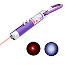 2-in-1 Laser Mini lampe de poche avec porte-clés (couleurs assorties)