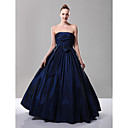 A-line Strapless Floor-length Taffeta Bridesmaid/ Evening Dress (FSD0221)
